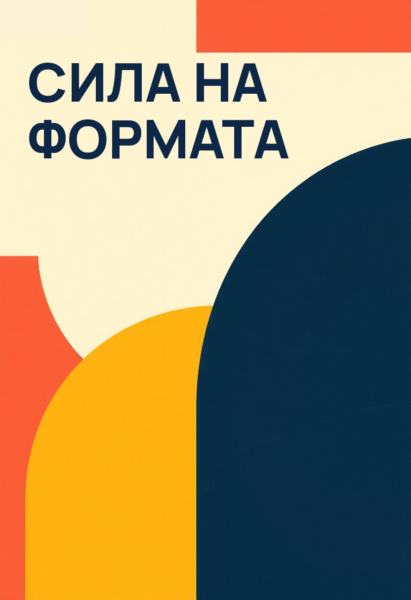 Плакат без текст, типографията отгоре — с типография, сложена отгоре